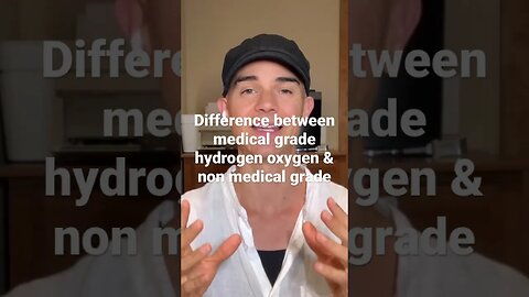 Difference between medical grade molecular #hydrogen H2 & oxygen ozone vs non medical grade?