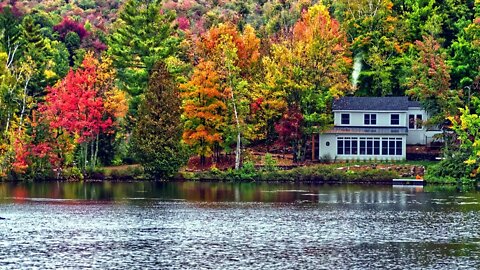 Looking for a place to relax and enjoy the autumn scenery?This serene lake house is perfect.