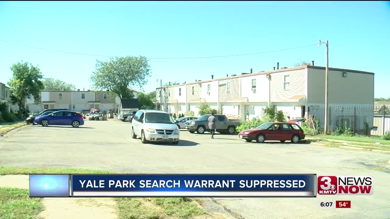 Yale Park search warrant suppressed