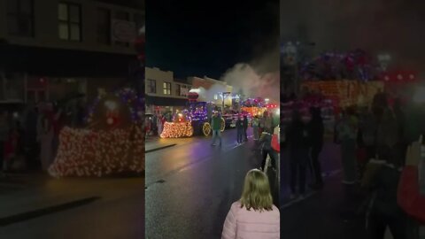 Coolest train parade float ever at the Murphy, NC Christmas Parade