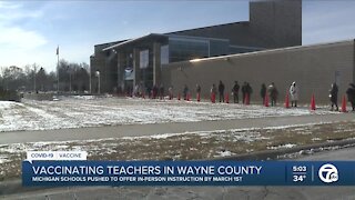 COVID-19 vaccinations continue for K-12 teachers in Wayne County this week