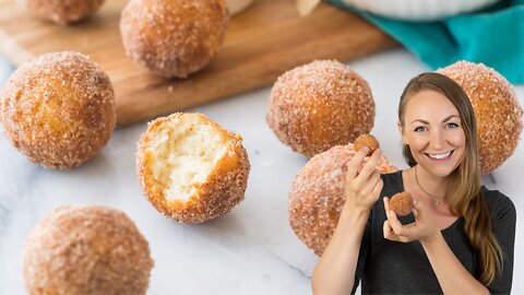 Fried Donut Holes (No Yeast)