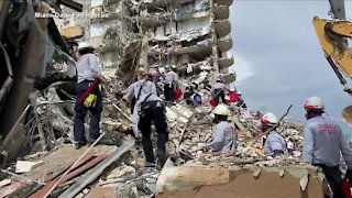 Local firefighters return from emotional two-week dig at collapsed Florida condo building