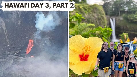 Big Island of Hawai’i Day 3 (pt. 2) Vlog: Helicopter over the Volcano, Waterfalls, & Jurassic Trees