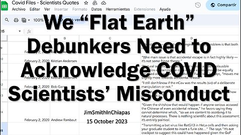 We "Flat Earth" Debunkers Need to Acknowledge COVID Scientists' Misconduct