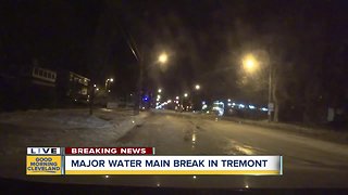 Water main break causing major issues in Tremont