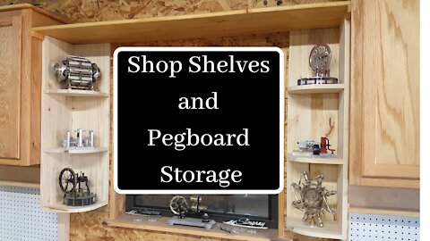 Shop Shelves and Pegboard Storage