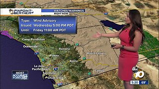 10News Pinpoint Weather with Meteorologist Angelica Campos