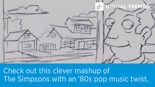 Check out this clever mashup of The Simpsons with an '80s pop music twist.