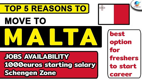 TOP 5 REASONS TO MOVE TO MALTA | JOBS IN MALTA WORK PERMIT VISA 2023 MALTA WORK VISA | itsa2zservice