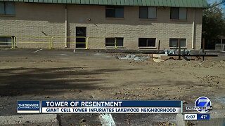 New cell tower going up in Lakewood has neighbors upset