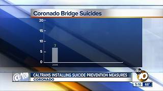 Caltrans working to prevent Coronado Bridge suicides