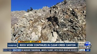 Rock work continues in Clear Creek Canyon