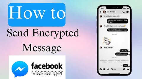 How to send encrypted message on facebook messenger? | Secret Conversation