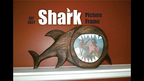 How to make a Shark Picture Frame DIY woodworking craft
