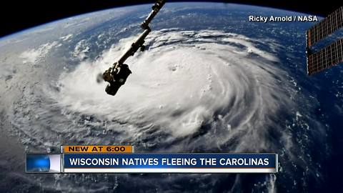 Wisconsin native fleeing from Hurricane Florence