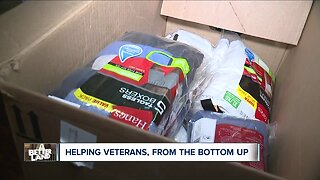 Local 'Socks 4 Soldiers' program helps veterans from the bottom up
