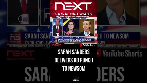Sarah Sanders Delivers KO Punch To Newsom #shorts