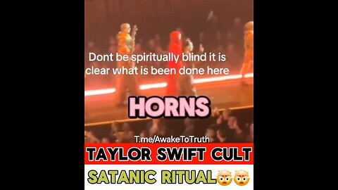 Another satanic ritual at Taylor Swifts concert, WAKE UP!