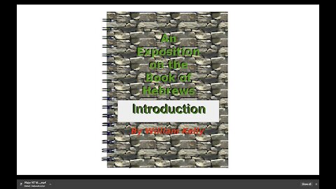 Major NT Works an Exposition on Hebrews Introduction by William Kelly Audio Book