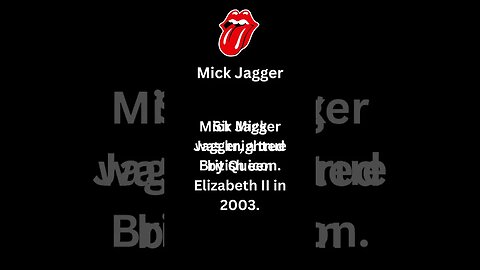 "Rocking with the Stones: Bite-sized Insights" Mick Jagger #shorte' #rollingstones #rocknroll