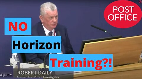 NO Horizon Training for Post Office Investigators!?