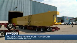 Waukesha's Superior Crane Company transporting 400,000 pound crane to Arkansas