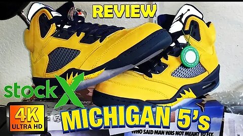 StockX Steal:Jordan 5 SE "MICHIGAN" Amarillo/College-Navy|Unboxing/Review