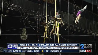 Cirque du Soleil prepares for Baltimore premiere