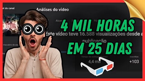 4 Mil horas de exibição em 25 dias Mais um canal completo