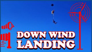 BASE jump tricky downwind landing