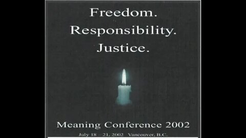 Symposium on Meaning and Spirituality in Psychotherapy | S12 Part 1 | Meaning Conference 2002