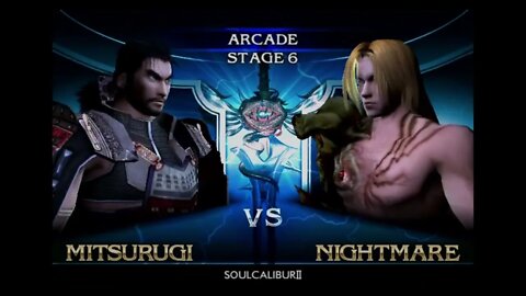 Soul Calibur II (PS2) Mitsurugi Arcade Mode Playthrough