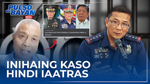 Inihaing kaso laban sa isang retired army vlogger, hindi iaatras −PNP Chief