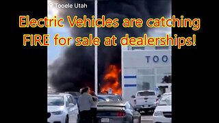 electric vehicles are catching FIRE for sale at dealerships