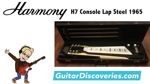 Vintage LAP STEEL Guitar - HARMONY H7 - Vaseline Machine Gun