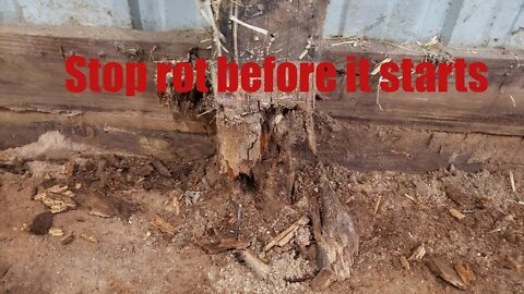 How to: Keep your wood from rotting before you use it