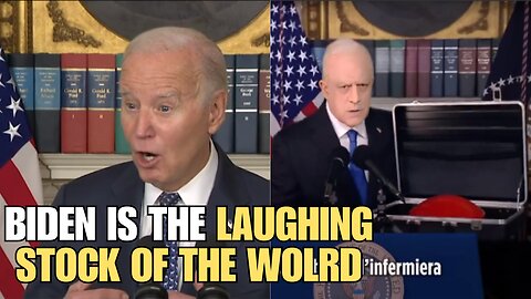 Bidens MENTAL state is mocked for the world to see in SNL style skit on foreign tv