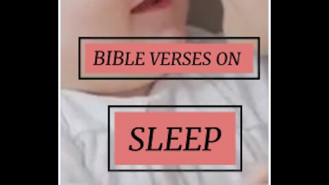 BIBLE VERSES FOR SLEEP