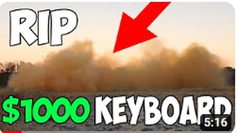 BLOWING UP $1000 KEYBOARD *RIP WALLET*