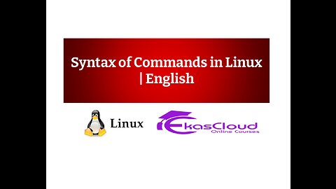 Syntax of Commands in Linux