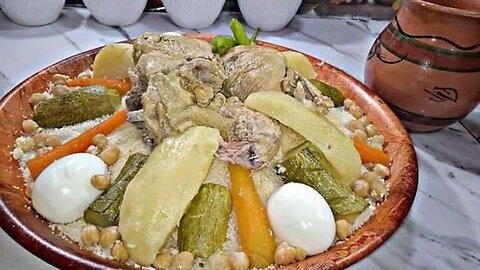 How to prepare Algerian couscous with chicken