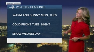 Warm and sunny start to the week across Colorado