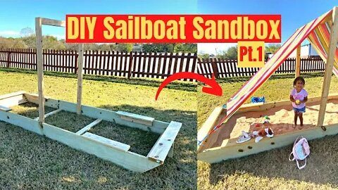 Build This Sailboat Sandbox for your kids!!