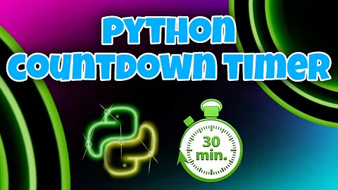 Countdown timer simple program in Python⏳