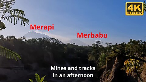 Merapi Volcano's lower slopes - mines and tracks in an afternoon