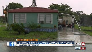 Strong storms cause damage in North Fort Myers