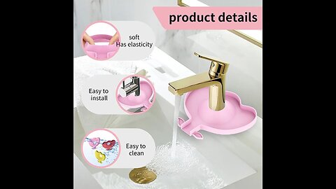 Kitchen Silicone Faucet Mat Flower Sink Splash Pad Drain Pad Bathroom Countertop Protector