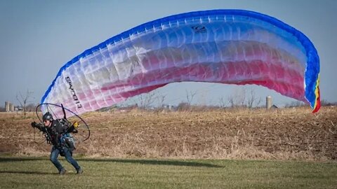 Wisconsin Powered Paraglider - Collin's Solo 2020