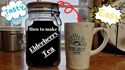 How to make Elderberry Tea ll Dehydrating Elderberries